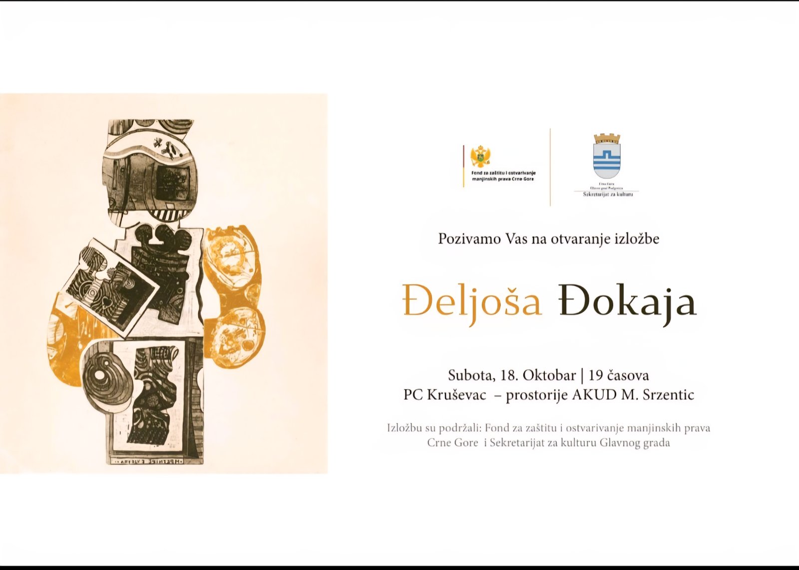 Prostorije AKUD-a „Mirko Srzentić“ ovih dana otvorile vrata umjetnosti – izložba radova Đeljoša Đokaja